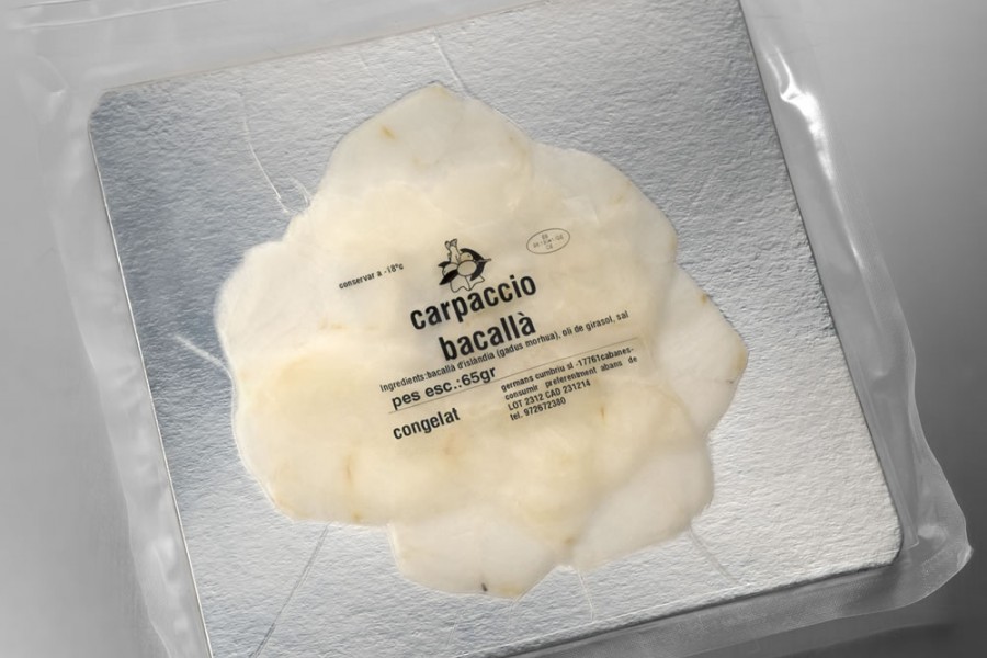 Carpaccio de bacall&agrave;