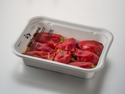 Pebrots de piquillo farcits de verdures